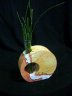 P01Smc.JPG - <p>Vase, Rainbow Sandstein, HÃ¶he 15cm</p><p>â‚¬ 19,00 mit Glas</p>